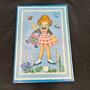 Vintage 1982 Vivi Paper Doll Book Pop Up Nursery Scene Clothes Denmark Uncut New
